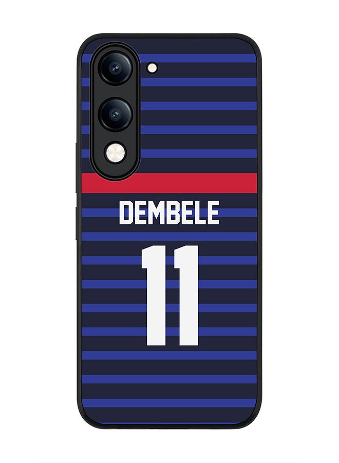 For vivo Y04 / Y29t 5G Case,Slim fit Camera Protection, Shockproof Thin Phone cover  - Football - France,  Dembele